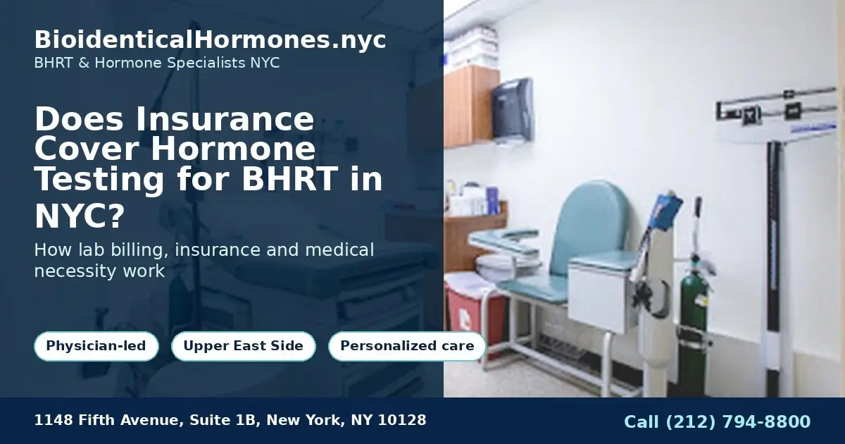 Does Insurance Cover Hormone Testing for BHRT in NYC?