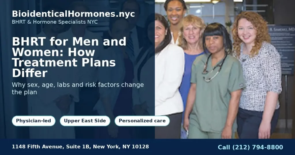 BHRT for Men and Women: How Treatment Plans Differ