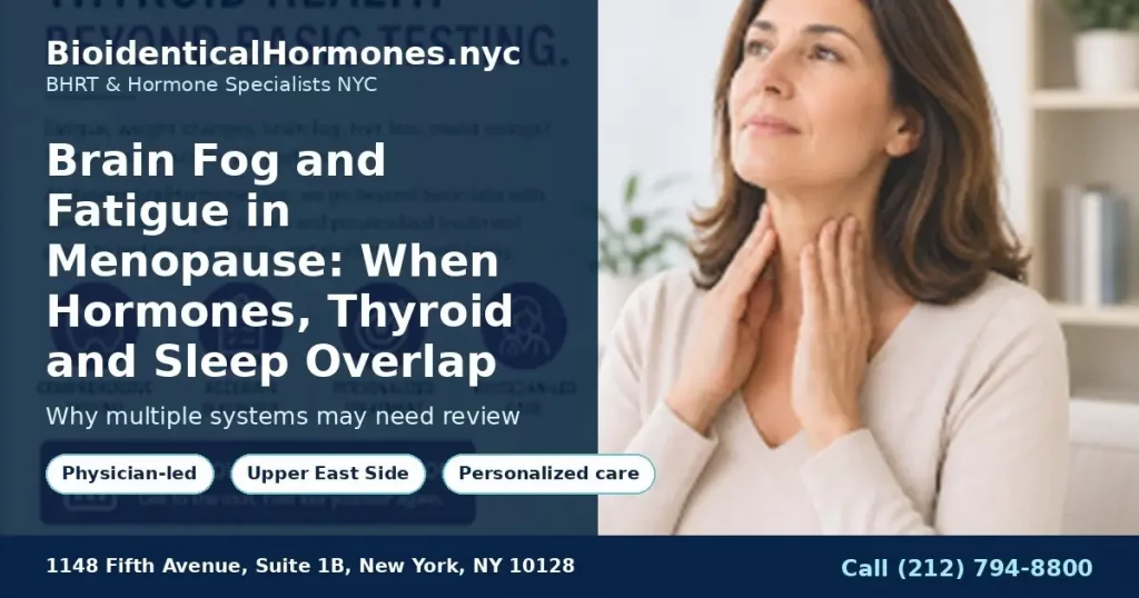 Brain Fog and Fatigue in Menopause: When Hormones, Thyroid and Sleep Overlap