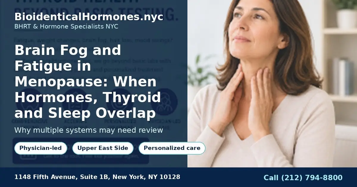 Brain Fog and Fatigue in Menopause: When Hormones, Thyroid and Sleep Overlap