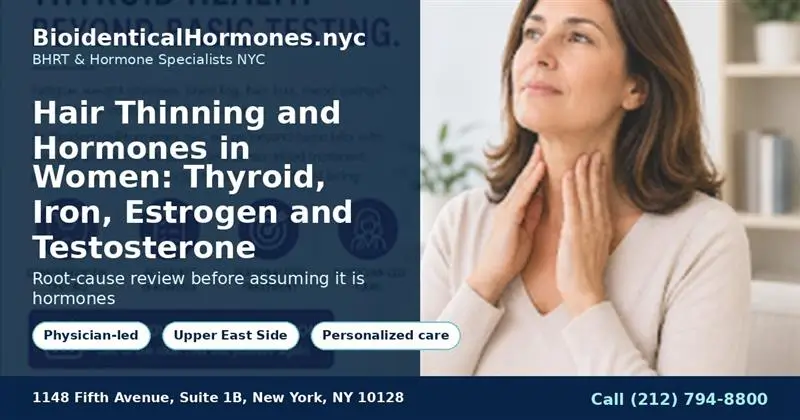 Hair Thinning and Hormones in Women: Thyroid, Iron, Estrogen and Testosterone