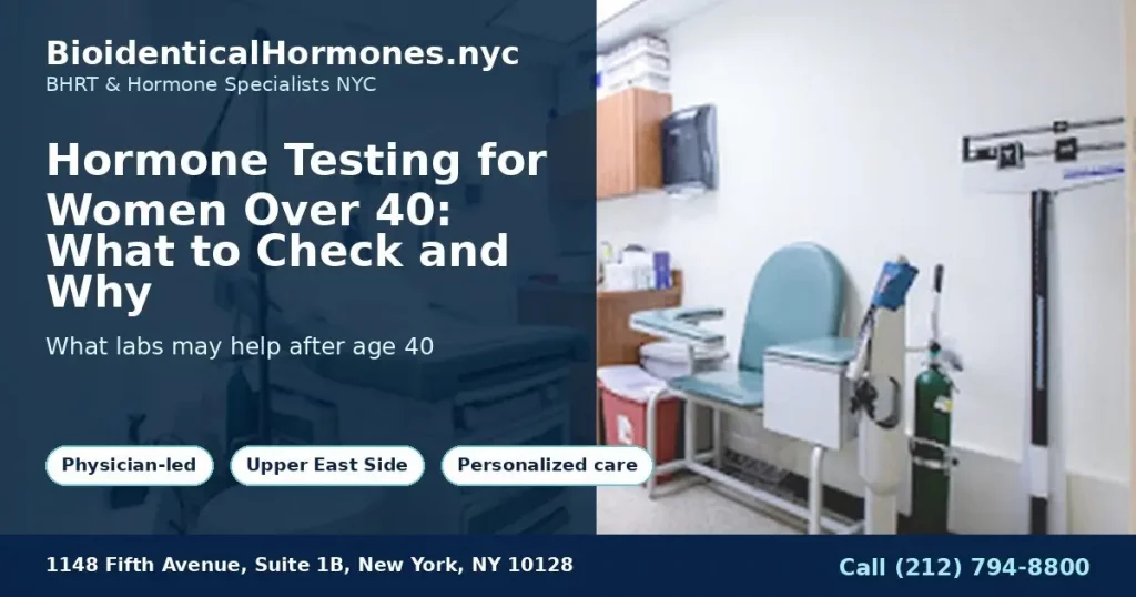 Hormone Testing for Women Over 40: What to Check and Why