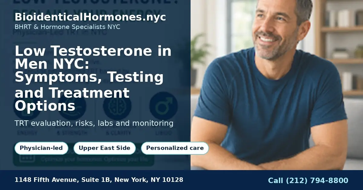 Low Testosterone in Men NYC